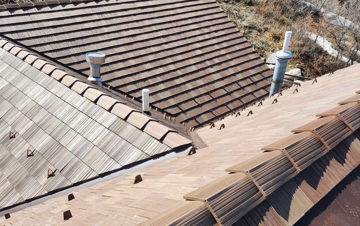 a photo of a new roof system